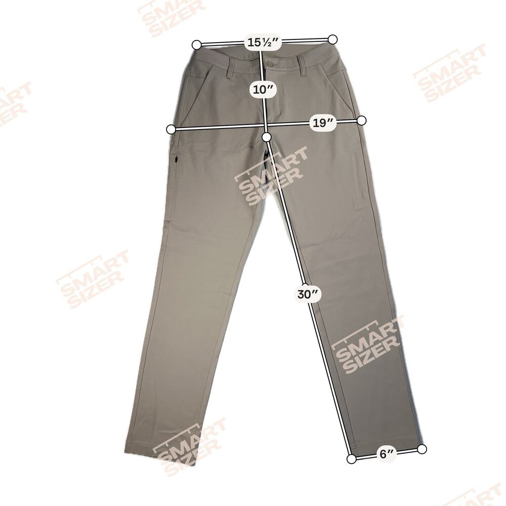 BYLT Basics Everyday Pant 2.0 Taupe Technical Stretch Chino Golf Pants Size 32 - Picture 7 of 16